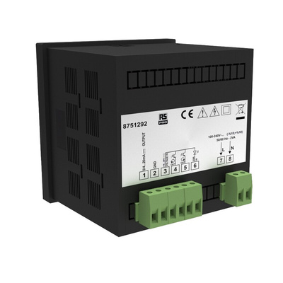 RS PRO 1/8 DIN Controller, 72 x 72mm 1 Input, 1 Output Current, 100 → 240 V ac Supply Voltage