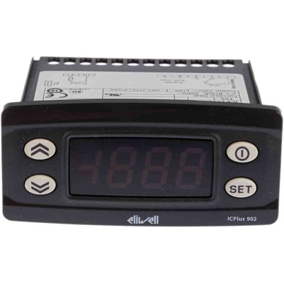 Eliwell ICPlus Panel Mount On/Off Temperature Controller, 74 x 32mm 1 Input, 1 Output Relay, 230 V Supply Voltage