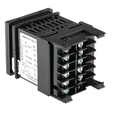 CAL MAXVU16 1/16 DIN PID Temperature Controller, 48 x 48mm 1 Input, 2 Output Relay, 110 → 240 V ac Supply Voltage