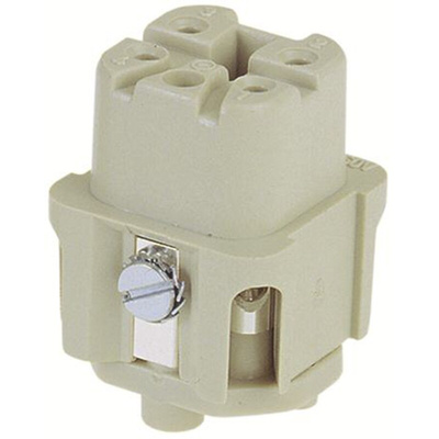 RS PRO Heavy Duty Power Connector Insert, 10A, Female, 5 Contacts