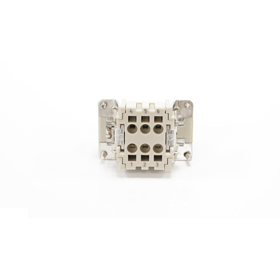 RS PRO Heavy Duty Power Connector Insert, 16A, Female, 6 Contacts
