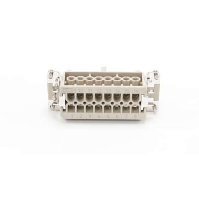 RS PRO Heavy Duty Power Connector Insert, 16A, Female, 16 Contacts