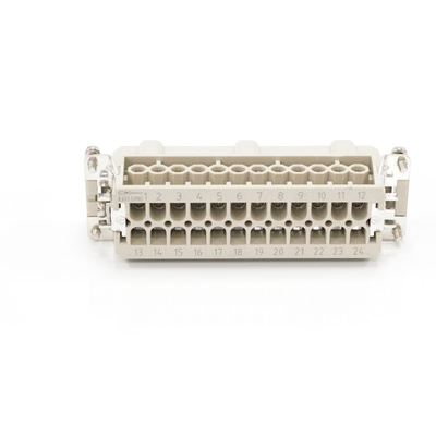 RS PRO Heavy Duty Power Connector Insert, 16A, Male, 24 Contacts