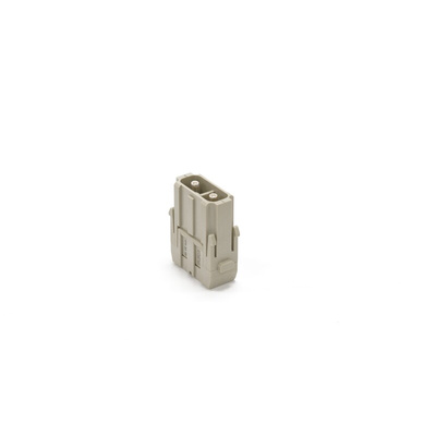 RS PRO Heavy Duty Power Connector Insert, 40A, Male, 2 Contacts