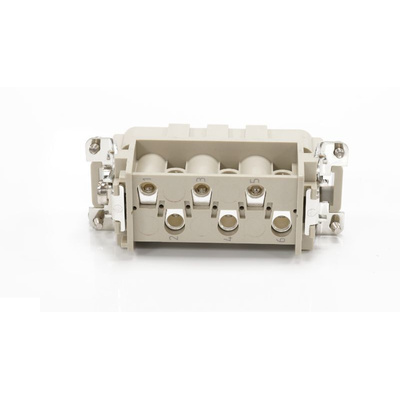 RS PRO Heavy Duty Power Connector Insert, 35A, Male, 6 Contacts