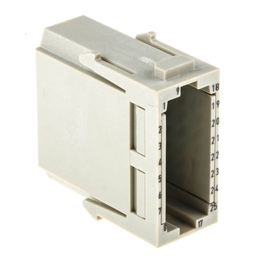 HARTING Heavy Duty Power Connector Module, 5A, Male, Han-Modular Series, 25 Contacts