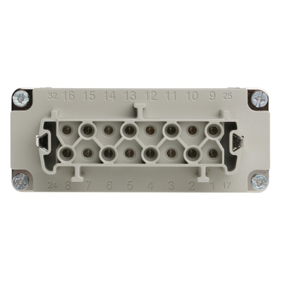 Epic Contact Heavy Duty Power Connector Module, 16A, Female, H-BE Series, 16 Contacts