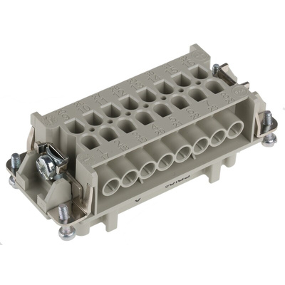 Epic Contact Heavy Duty Power Connector Module, 16A, Female, H-BE Series, 16 Contacts