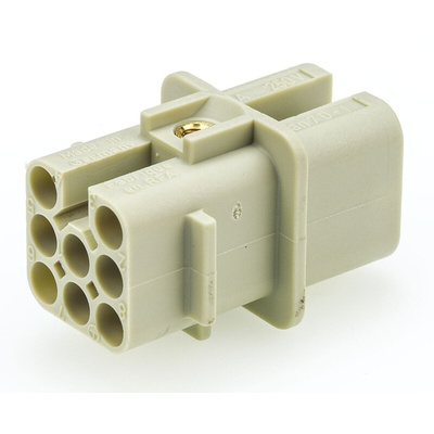 Han D Series Connector Insert, Female, 8 Way, 10A, 250 V
