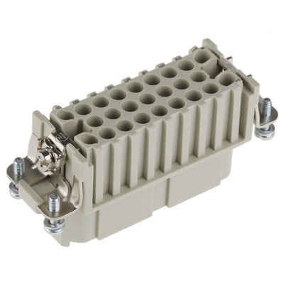 HARTING Heavy Duty Power Connector Insert, 10A, Female, Han D Series, 25 Contacts