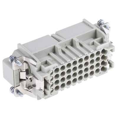 HARTING Heavy Duty Power Connector Insert, 10A, Male, Han D Series, 41 Contacts