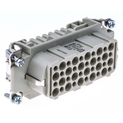HARTING Heavy Duty Power Connector Insert, 10A, Female, Han D Series, 41 Contacts