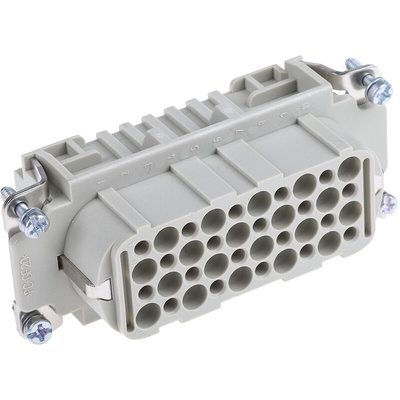 HARTING Heavy Duty Power Connector Insert, 10A, Female, Han D Series, 41 Contacts