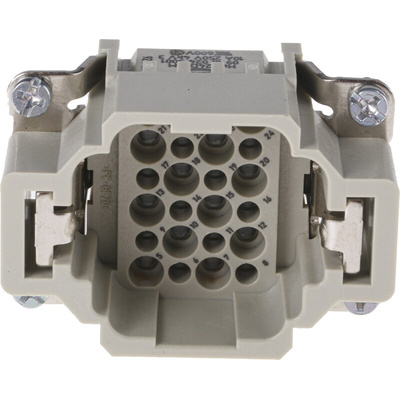 HARTING Heavy Duty Power Connector Module, 10A, Male, Han DD Series, 24 Contacts