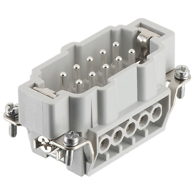 RS PRO Heavy Duty Power Connector Insert, 16A, Male, 10 Contacts