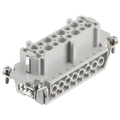 RS PRO Heavy Duty Power Connector Insert, 16A, Female, 16+PE Contacts