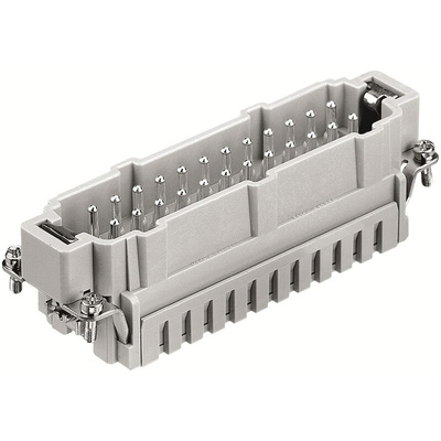 RS PRO Heavy Duty Power Connector Insert, 16A, Male, 24 Contacts