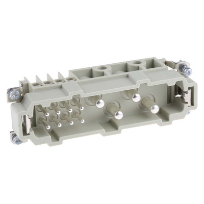 HARTING Heavy Duty Power Connector Insert, 80A, Male, Han K Series, 13 Contacts