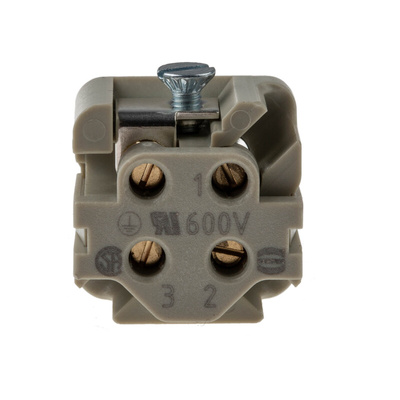 HARTING Heavy Duty Power Connector Insert, 10A, Female, Han A Series, 3 Contacts