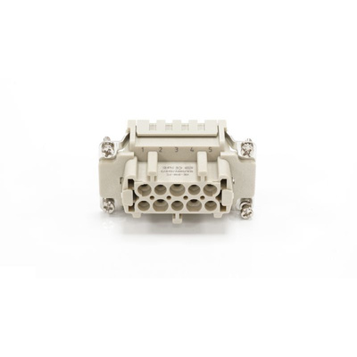 RS PRO Heavy Duty Power Connector Insert, 16A, Female, 10 Contacts