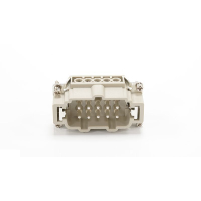 RS PRO Heavy Duty Power Connector Insert, 16A, Male, 10 Contacts