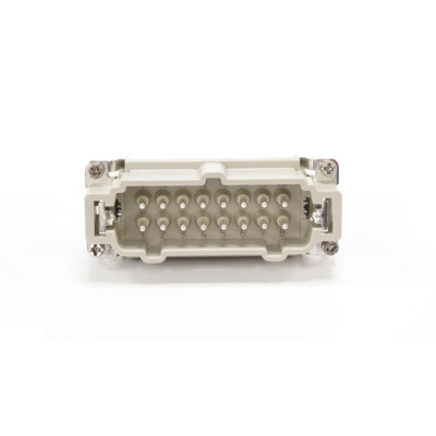 RS PRO Heavy Duty Power Connector Insert, 16A, Male, 16 Contacts