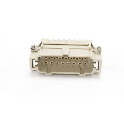 RS PRO Heavy Duty Power Connector Insert, 16A, Male, 16 Contacts
