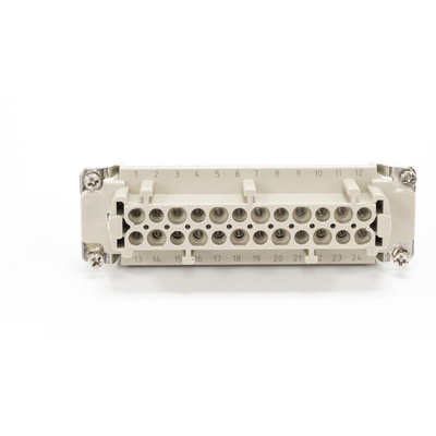 RS PRO Heavy Duty Power Connector Insert, 16A, Female, 24 Contacts