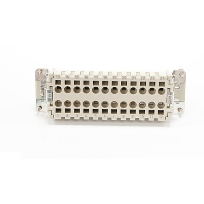 RS PRO Heavy Duty Power Connector Insert, 16A, Female, 24 Contacts