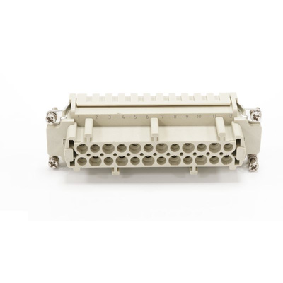 RS PRO Heavy Duty Power Connector Insert, 16A, Female, 24 Contacts
