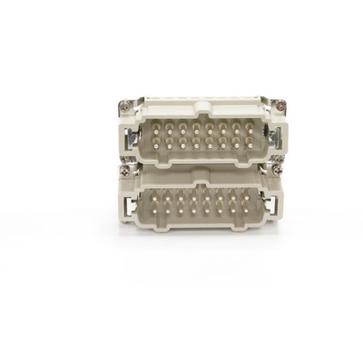 RS PRO Heavy Duty Power Connector Insert, 16A, Male, 32 Contacts