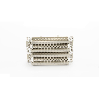 RS PRO Heavy Duty Power Connector Insert, 16A, Female, 48 Contacts