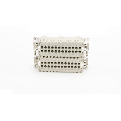RS PRO Heavy Duty Power Connector Insert, 16A, Male, 48 Contacts