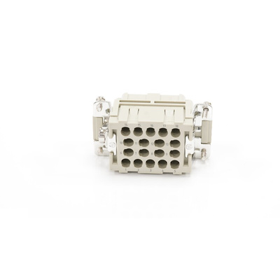 RS PRO Heavy Duty Power Connector Insert, 16A, Female, 18 Contacts