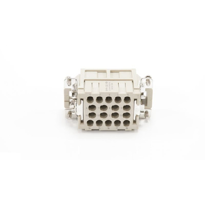 RS PRO Heavy Duty Power Connector Insert, 16A, Male, 18 Contacts