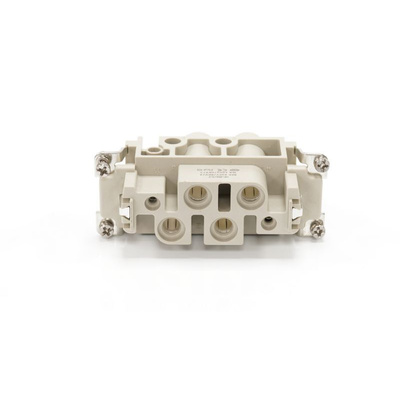RS PRO Heavy Duty Power Connector Insert, 16 → 80A, Female, 4 → 2 Contacts