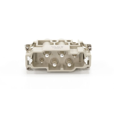 RS PRO Heavy Duty Power Connector Insert, 16 → 80A, Male, 4 → 2 Contacts