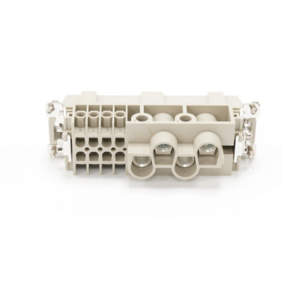 RS PRO Heavy Duty Power Connector Insert, 16 → 80A, Male, 4 → 8 Contacts