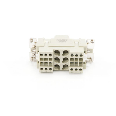 RS PRO Heavy Duty Power Connector Insert, 16 → 40A, Female, 6 → 12 Contacts