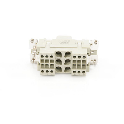 RS PRO Heavy Duty Power Connector Insert, 16 → 40A, Female, 6 → 12 Contacts