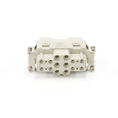 RS PRO Heavy Duty Power Connector Insert, 16 → 40A, Female, 6 → 12 Contacts