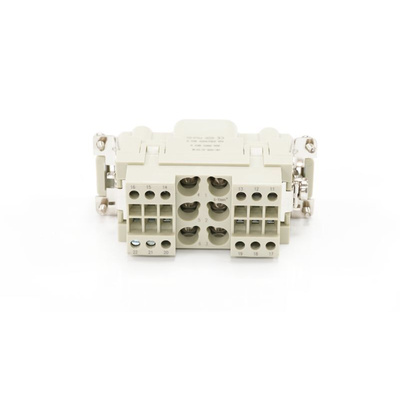 RS PRO Heavy Duty Power Connector Insert, 16 → 40A, Male, 6 → 12 Contacts