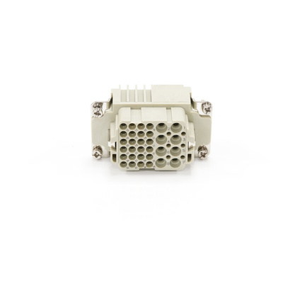 RS PRO Heavy Duty Power Connector Insert, 10 → 16A, Female, 8 → 24 Contacts