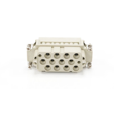 RS PRO Heavy Duty Power Connector Insert, 10 → 40A, Female, 12 → 2 Contacts