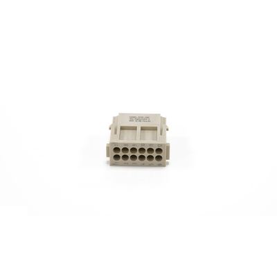 RS PRO Heavy Duty Power Connector Insert, 10A, Male, 12 Contacts