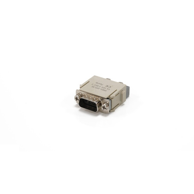 RS PRO Heavy Duty Power Connector Insert, 5A, Male, 9 Contacts