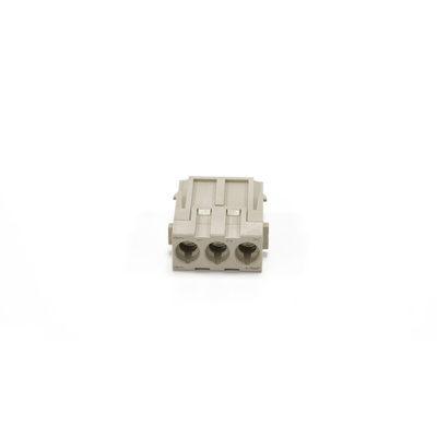 RS PRO Heavy Duty Power Connector Insert, 40A, Male, 3 Contacts