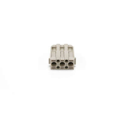 RS PRO Heavy Duty Power Connector Insert, 10 → 40A, Male, 3 Contacts