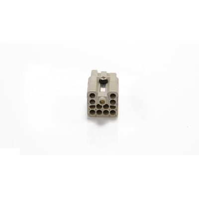 RS PRO Heavy Duty Power Connector Insert, 10A, Female, 12 Contacts