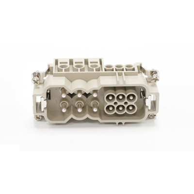 RS PRO Heavy Duty Power Connector Insert, 16 → 40A, Male, 6 → 6 Contacts